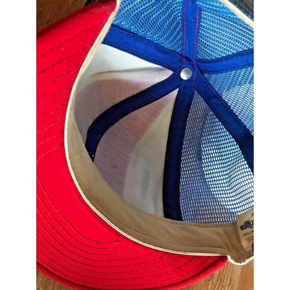 Super Bowl XVIII AJD Lucky Stripes Snapback Hat Mesh Trucker Redskins Raiders - Picture 10 of 12